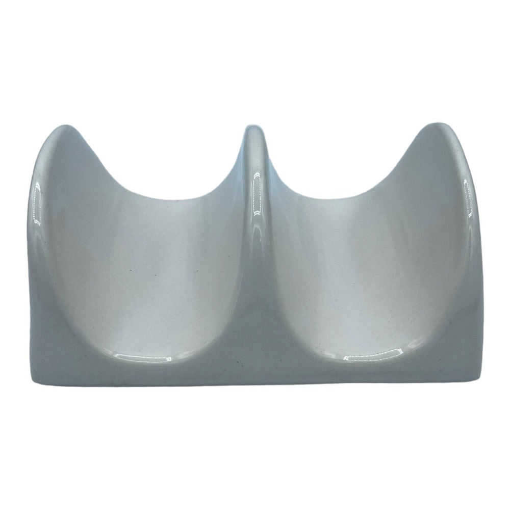 Rae Dunn White TACOS Ceramic Holder Artisan Collection By Magenta - Picture 3 of 6